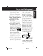 Preview for 3 page of Panasonic Digital Palmcorder PV-DV102-K Operating Instructions Manual