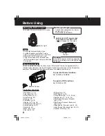 Preview for 8 page of Panasonic Digital Palmcorder PV-DV102-K Operating Instructions Manual