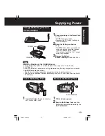 Preview for 13 page of Panasonic Digital Palmcorder PV-DV102 Operating Instructions Manual