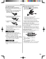 Preview for 15 page of Panasonic Digital Palmcorder PV-GS13 Operating Instructions Manual