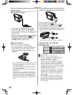 Preview for 16 page of Panasonic Digital Palmcorder PV-GS13 Operating Instructions Manual