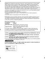 Preview for 3 page of Panasonic Digital Palmcorder PV-GS55 Operating Instructions Manual