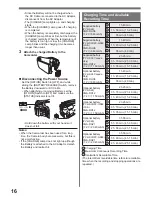 Preview for 16 page of Panasonic DIGITAL Palmcorder PV-GS59 Operating Instructions Manual