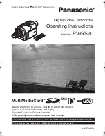 Panasonic Digital Palmcorder PV-GS70 Operating Instructions Manual preview