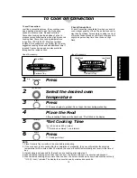 Preview for 21 page of Panasonic Dimension4 NN-C2000W Operation Manual And Cookbook