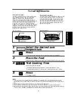 Preview for 19 page of Panasonic Dimension4 NN-C988W Operating Manual And Cook Book