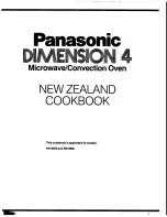 Panasonic DIMENTION 4 NN-8550 Cookbook preview