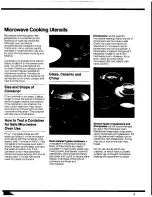 Preview for 5 page of Panasonic DIMENTION 4 NN-8550 Cookbook