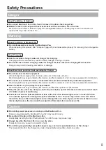 Preview for 5 page of Panasonic DKB-DP13 Operating Instructions Manual