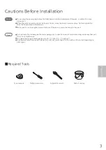 Preview for 3 page of Panasonic DL-EH30SE-W Installation Instructions Manual