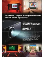 Preview for 2 page of Panasonic DLP PT-D12000E Brochure & Specs