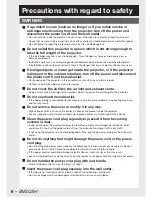 Preview for 6 page of Panasonic DLP PT-D12000E Operating Instructions Manual