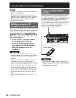 Preview for 18 page of Panasonic DLP PT-D12000E Operating Instructions Manual