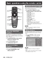 Preview for 48 page of Panasonic DLP PT-D12000E Operating Instructions Manual