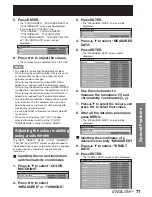 Preview for 71 page of Panasonic DLP PT-D12000E Operating Instructions Manual