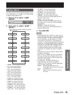 Preview for 79 page of Panasonic DLP PT-D12000E Operating Instructions Manual