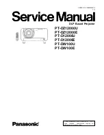 Panasonic DLP PT-D12000E Service Manual preview