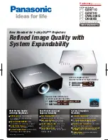 Panasonic DLP PT-D6000 Specification Sheet preview