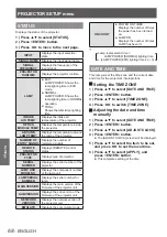 Предварительный просмотр 68 страницы Panasonic DLP PT-DW530E Operating Instructions Manual