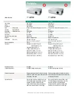 Предварительный просмотр 3 страницы Panasonic DLP PT-DZ6700 Specification Sheet