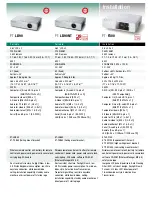 Предварительный просмотр 4 страницы Panasonic DLP PT-DZ6700 Specification Sheet