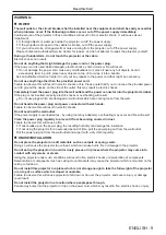 Preview for 9 page of Panasonic DLP PT-FRZ50 Operating Instructions (Functional Manual)