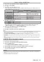 Preview for 119 page of Panasonic DLP PT-FRZ50 Operating Instructions (Functional Manual)