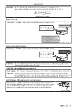 Preview for 5 page of Panasonic DLP PT-FRZ50 Operating Instructions Manual