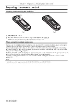 Preview for 28 page of Panasonic DLP PT-FRZ50 Operating Instructions Manual