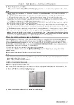 Preview for 41 page of Panasonic DLP PT-FRZ50 Operating Instructions Manual