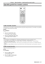 Preview for 51 page of Panasonic DLP PT-FRZ50 Operating Instructions Manual