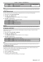 Preview for 67 page of Panasonic DLP PT-FRZ50 Operating Instructions Manual