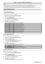 Preview for 87 page of Panasonic DLP PT-FRZ50 Operating Instructions Manual