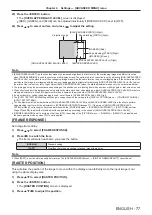 Preview for 77 page of Panasonic DLP PT-FRZ60 Operating Instructions (Functional Manual)