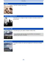 Предварительный просмотр 58 страницы Panasonic DMC-FH10P Owner'S Manual