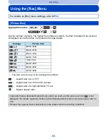 Предварительный просмотр 69 страницы Panasonic DMC-FH10P Owner'S Manual