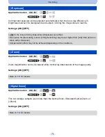 Предварительный просмотр 75 страницы Panasonic DMC-FH10P Owner'S Manual