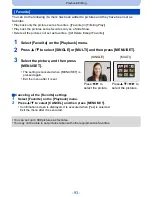 Предварительный просмотр 93 страницы Panasonic DMC-FH10P Owner'S Manual