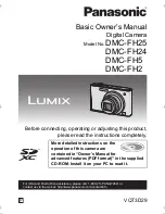 Preview for 1 page of Panasonic DMC-FH25V Basic Owner'S Manual