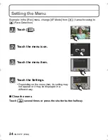 Предварительный просмотр 24 страницы Panasonic DMC-FH7K Basic Owner'S Manual