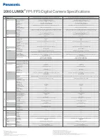 Предварительный просмотр 2 страницы Panasonic DMC-FP1A Specifications