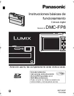 Предварительный просмотр 1 страницы Panasonic DMC-FP8S - Lumix Digital Camera Manual