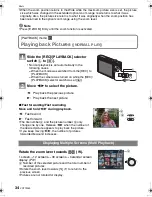 Предварительный просмотр 34 страницы Panasonic DMC FS20P - Lumix Digital Camera Operating Instructions Manual