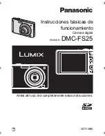 Panasonic DMC FS25S - Lumix Digital Camera Instrucciones De Funcionamiento preview