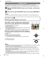 Preview for 72 page of Panasonic DMC FS25S - Lumix Digital Camera Operating Instructions Manual