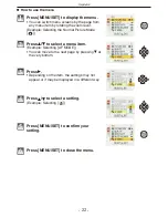 Preview for 56 page of Panasonic DMC-FS42 Lumix Operating Instructions Manual