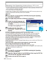 Preview for 22 page of Panasonic DMC FS42K - Lumix Digital Camera Basic Operating Instructions Manual