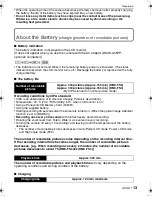 Preview for 13 page of Panasonic DMC-FS5A - Lumix Digital Camera Operating Instructions Manual