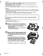 Preview for 14 page of Panasonic DMC-FS5A - Lumix Digital Camera Operating Instructions Manual