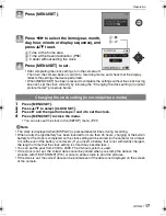 Preview for 17 page of Panasonic DMC-FS5A - Lumix Digital Camera Operating Instructions Manual